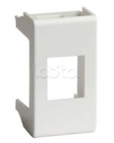 Адаптер для информационных разъемов SIEMON, белый, 1мод. DKC 76608B в Саранске Аксессуары для стоек и шкафов Pintop.ru