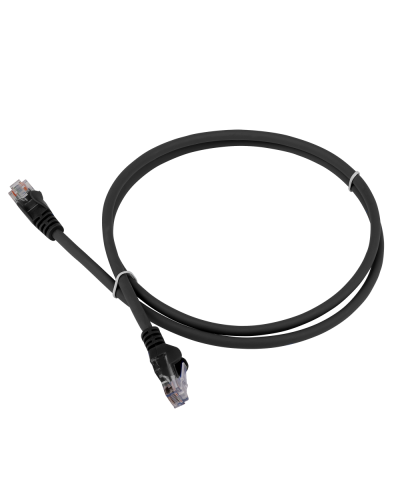 Патч-корд LANMASTER LSZH UTP кат.5e, 0.3 м, черный LANMASTER LAN-PC45/U5E-0.3-BK в Саранске Патчкорды (медные) Pintop.ru